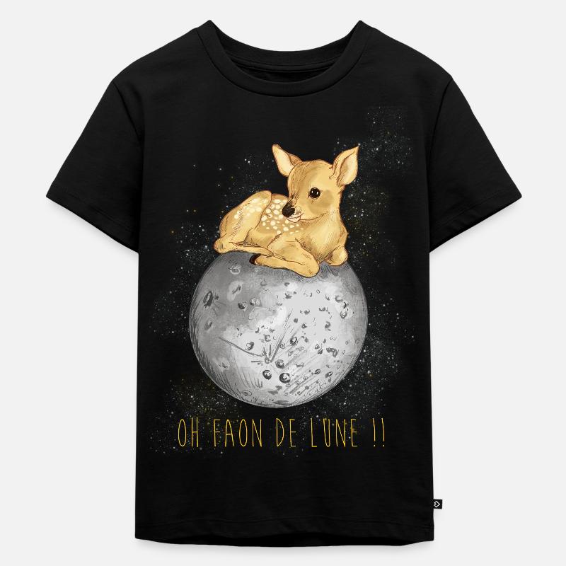 Fan de lune - T-shirt Premium bio Enfant - noir