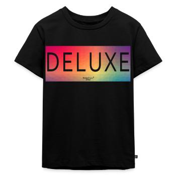 DELUXE - Style - Kids Premium Organic T-Shirt - black - Front - Mikhail (115cm)
