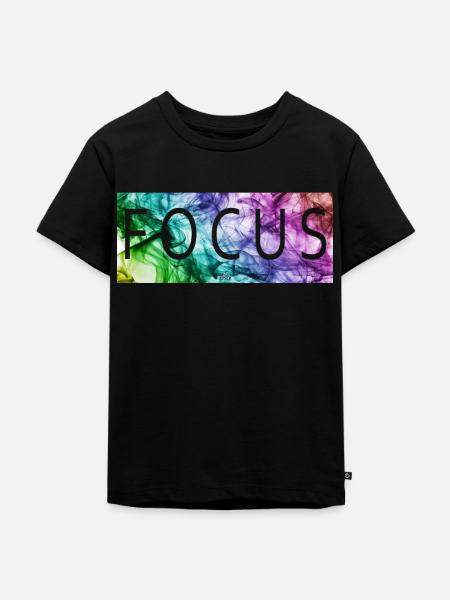 FOCUS - Style - Kinder Premium Bio T-Shirt - Schwarz