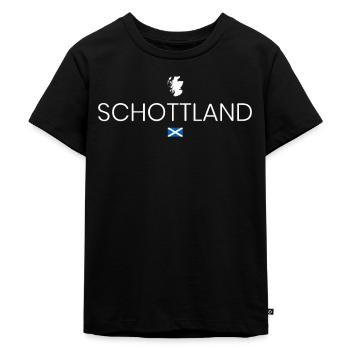 Schottland Reise - Kinder Premium Bio T-Shirt - Schwarz - Vorne - Mikhail (115cm)