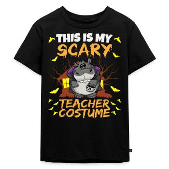 C’est mon effrayant professeur Costume School Halloween - T-shirt Premium bio Enfant - noir - Devant - Mikhail (115cm)