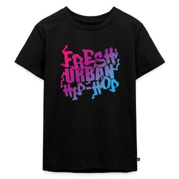 Fresh Urban Hip Hop Musikrichtung Rap - Kinder Premium Bio T-Shirt - Schwarz - Vorne - Mikhail (115cm)