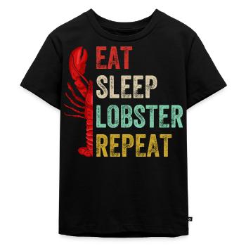 Les homards mangent des fruits de mer - T-shirt Premium bio Enfant - noir - Devant - Mikhail (115cm)