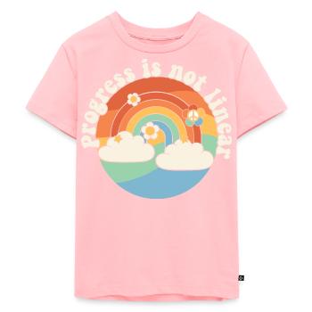 Paraprofessional Progress Is Not Linear Sped - Kinder Premium Bio T-Shirt - Rosa - Vorne - AI Model Kid Female (0cm)