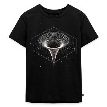 Black Hole Funnel in Space - Kids Premium Organic T-Shirt - black - Front - Mikhail (115cm)