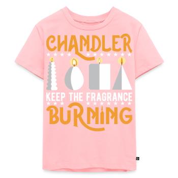 Chandler garde le parfum brûlant - T-shirt Premium bio Enfant - rose - Devant - AI Model Kid Female (0cm)