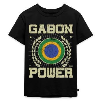 Cool Gabon, Design - T-shirt Premium bio Enfant - noir - Devant - Mikhail (115cm)