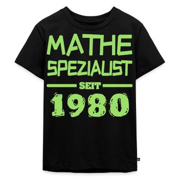 1980 - Kinder Premium Bio T-Shirt - Schwarz - Vorne - Mikhail (115cm)