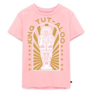 König Tut-aloo - Kinder Premium Bio T-Shirt - Rosa - Vorne - AI Model Kid Female (0cm)