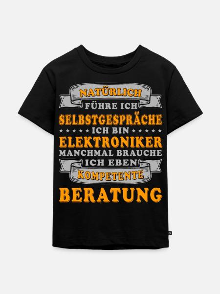 Elektriker / Elektroniker - kompetente Beratung - Kinder Premium Bio T-Shirt - Schwarz