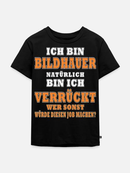 Bildhauerin Geschenke Bildhauer - Kinder Premium Bio T-Shirt - Schwarz