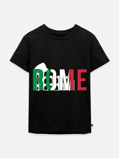 Kolosseum Italien Rom - Kinder Premium Bio T-Shirt - Schwarz