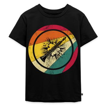 Orchestre d’instruments de clarinette - T-shirt Premium bio Enfant - noir - Devant - Mikhail (115cm)