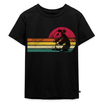 Conception de hamster - T-shirt Premium bio Enfant - noir - Devant - Mikhail (115cm)
