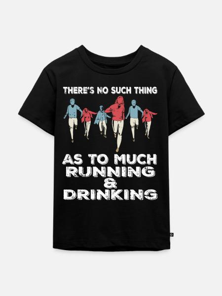 Joggen Jogger - Kinder Premium Bio T-Shirt - Schwarz