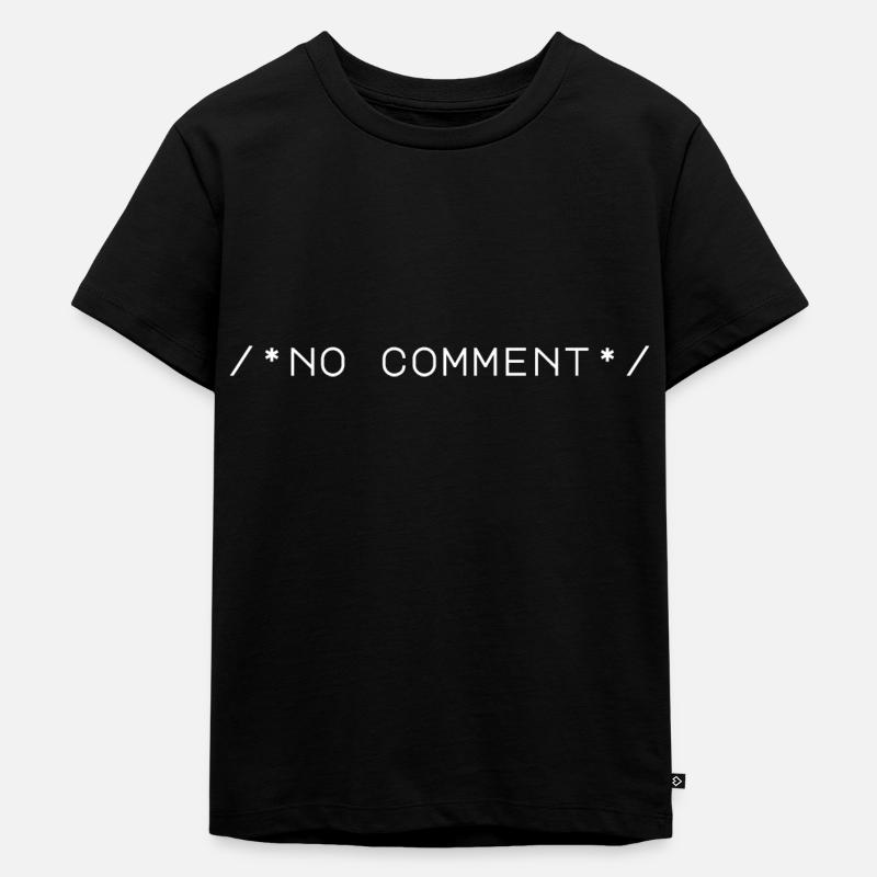 Ordinateur Travail Informatique Codeur Code Nerd Monstre Informatique - T-shirt Premium bio Enfant - noir