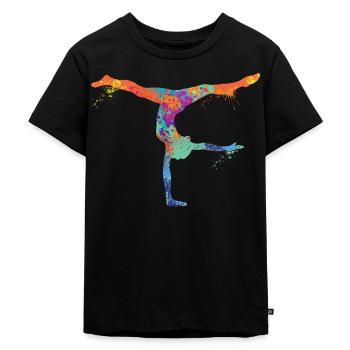 Turner - Kinder Premium Bio T-Shirt - Schwarz - Vorne - Mikhail (115cm)