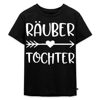 Räubertochter Geschenk Mädchen Tochter - Kinder Premium Bio T-Shirt - Schwarz - Vorne - Mikhail (115cm)