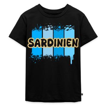Sardinien als Sardinien - Kinder Premium Bio T-Shirt - Schwarz - Vorne - Mikhail (115cm)