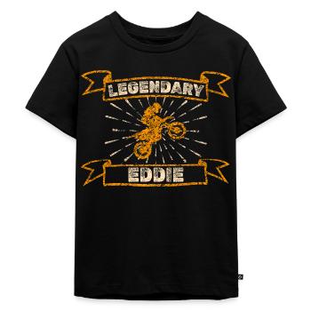 Moto Eddie - T-shirt Premium bio Enfant - noir - Devant - Mikhail (115cm)