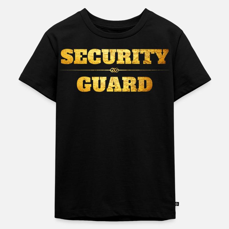 Security Guard - Kinder Premium Bio T-Shirt - Schwarz
