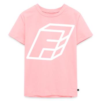 Lettre d’esquisse F - T-shirt Premium bio Enfant - rose - Devant - AI Model Kid Female (0cm)