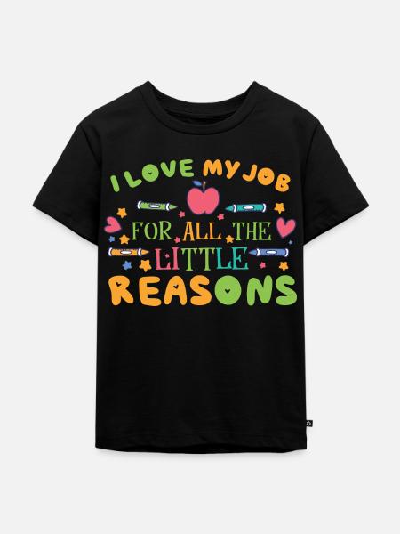 Montessori unterrichten - Kinder Premium Bio T-Shirt - Schwarz