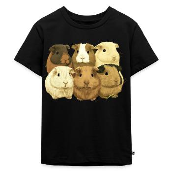 Meerschweinchen für eine Meerschweinchen - Kinder Premium Bio T-Shirt - Schwarz - Vorne - Mikhail (115cm)