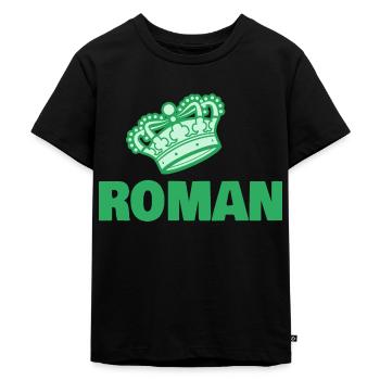 Cadeau pour Roman - T-shirt Premium bio Enfant - noir - Devant - Mikhail (115cm)