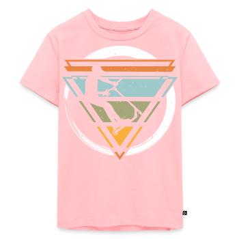 Stuntroller Roller Pumptrack Scooter Skater - Kinder Premium Bio T-Shirt - Rosa - Vorne - AI Model Kid Female (0cm)