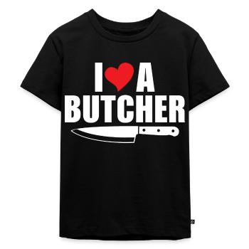 Butchers Love Butchers Butchers - Kids Premium Organic T-Shirt - black - Front - Mikhail (115cm)