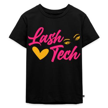 Technique des Cils Cosmétiques Yeux Beauté - T-shirt Premium bio Enfant - noir - Devant - Mikhail (115cm)