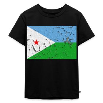 Dschibuti als Dschibuti - Kinder Premium Bio T-Shirt - Schwarz - Vorne - Mikhail (115cm)