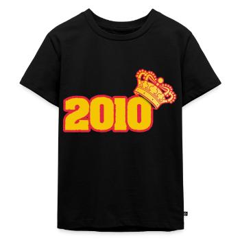 Born in 2010 - Kids Premium Organic T-Shirt - black - Front - Mikhail (115cm)