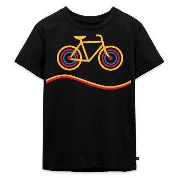 bicycle - Kids Premium Organic T-Shirt - black - Front - Mikhail (115cm)