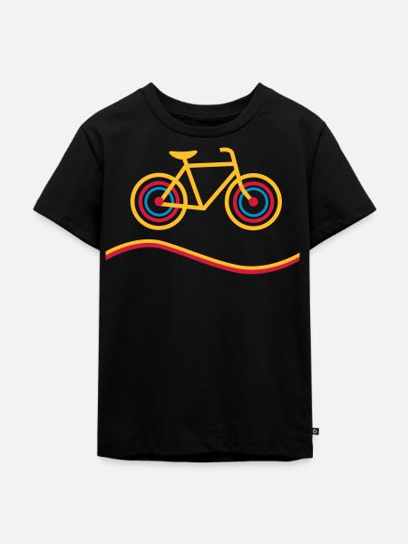 Fahrrad - Kinder Premium Bio T-Shirt - Schwarz