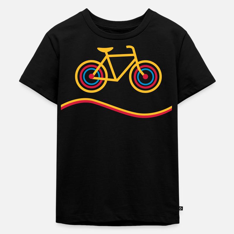 Fahrrad - Kinder Premium Bio T-Shirt - Schwarz