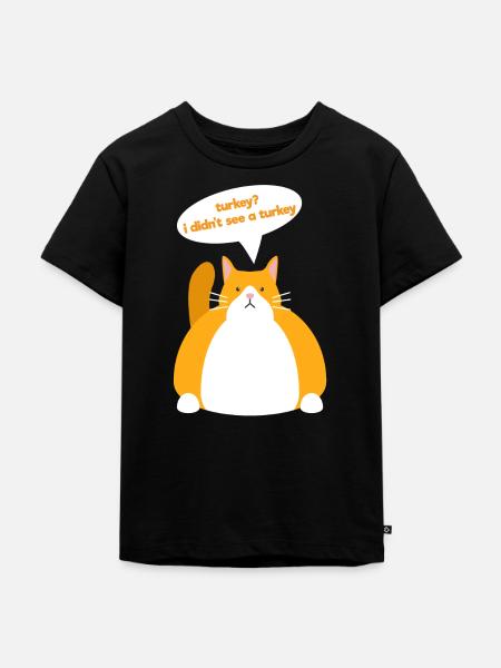 Thanksgiving - Kinder Premium Bio T-Shirt - Schwarz