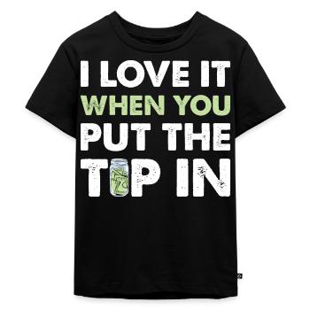 Trinkgeld Tip Kellner Service - Kinder Premium Bio T-Shirt - Schwarz - Vorne - Mikhail (115cm)