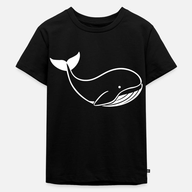 Baby-Wal - Kinder Premium Bio T-Shirt - Schwarz