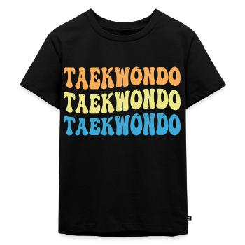 Taekwondo - T-shirt Premium bio Enfant - noir - Devant - Mikhail (115cm)