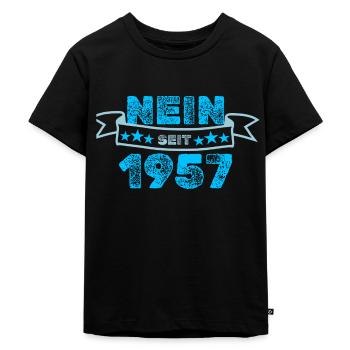 Niemals 1957 - Kinder Premium Bio T-Shirt - Schwarz - Vorne - Mikhail (115cm)
