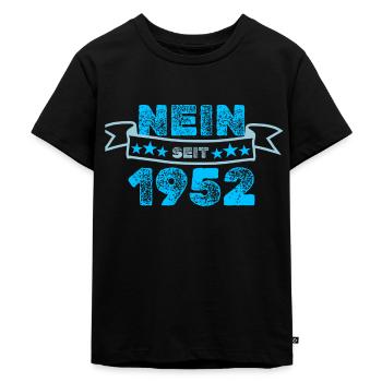 Dagegen 1952 - Kinder Premium Bio T-Shirt - Schwarz - Vorne - Mikhail (115cm)