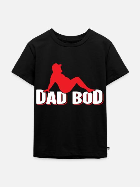 Dad Bod - Kinder Premium Bio T-Shirt - Schwarz