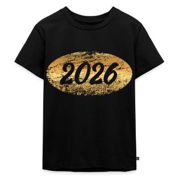 Or 2026 - T-shirt Premium bio Enfant - noir - Devant - Mikhail (115cm)