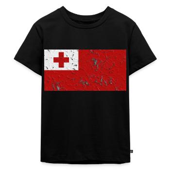 Gift for Tonga - Kids Premium Organic T-Shirt - black - Front - Mikhail (115cm)