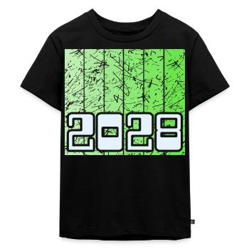 Jahr 2028 - Kinder Premium Bio T-Shirt - Schwarz - Vorne - Mikhail (115cm)