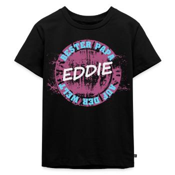 Fête des pères Eddie - T-shirt Premium bio Enfant - noir - Devant - Mikhail (115cm)