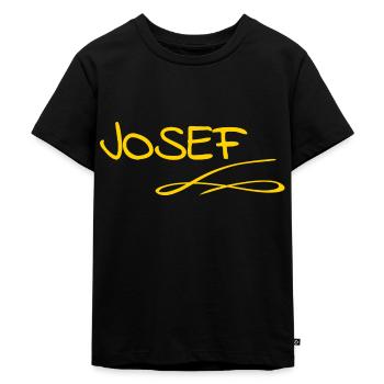 First name Josef - Kids Premium Organic T-Shirt - black - Front - Mikhail (115cm)