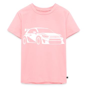 Rally Vehicle - Kids Premium Organic T-Shirt - rose - Front - AI Model Kid Female (0cm)